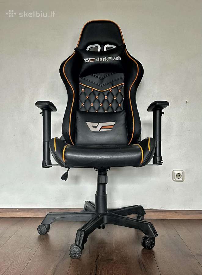 Žaidimų kėdė Darkflash Rc650 (juoda/oranžinė)