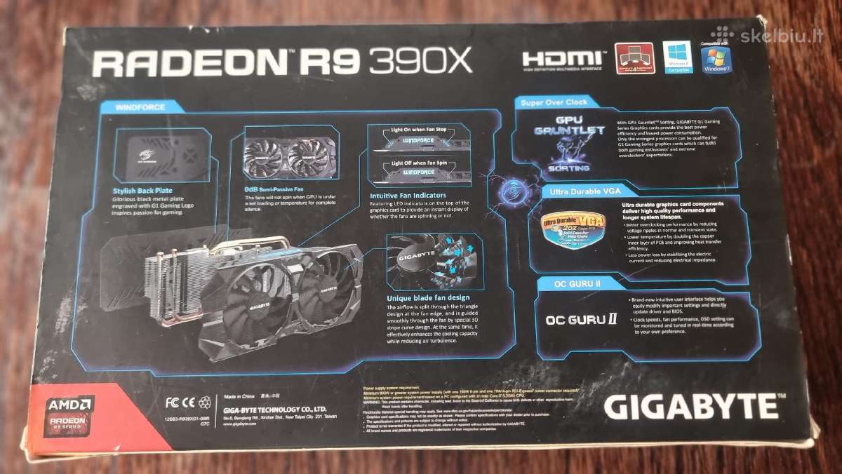 Gigabyte Radeon R9 390 8gb - nuotraukos Nr. 2