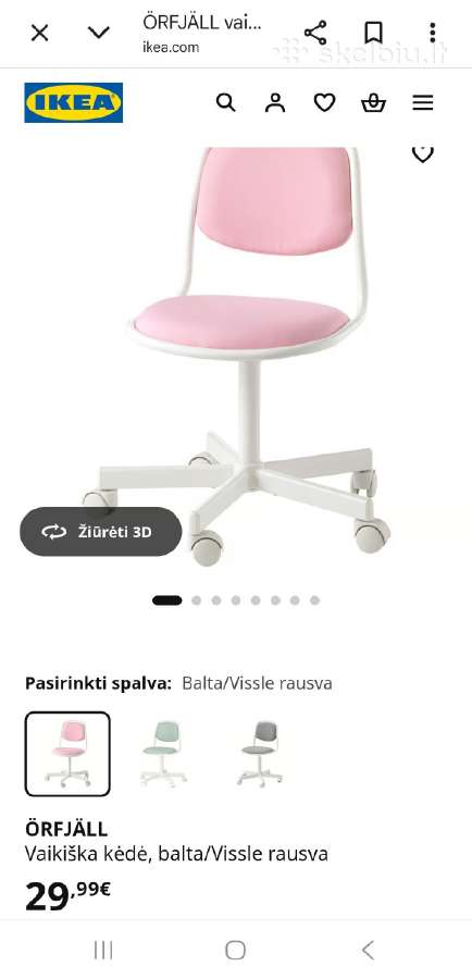 Vaikiška kėdė iš Ikea (pilka) - nuotraukos Nr. 5