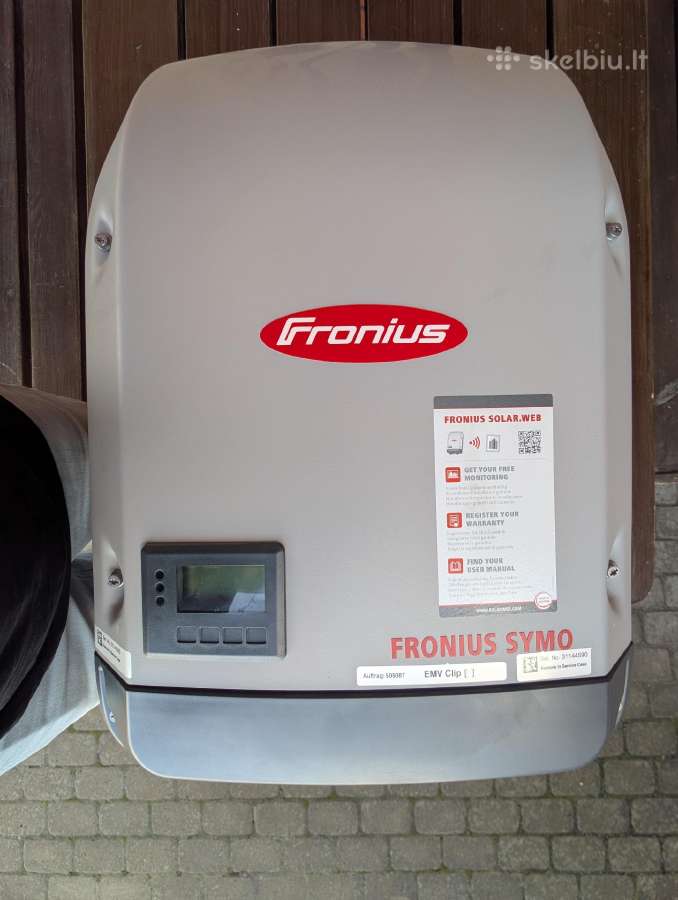 Inverteris Fronius Symo 8.2-3-m Wlan/lan/webserver