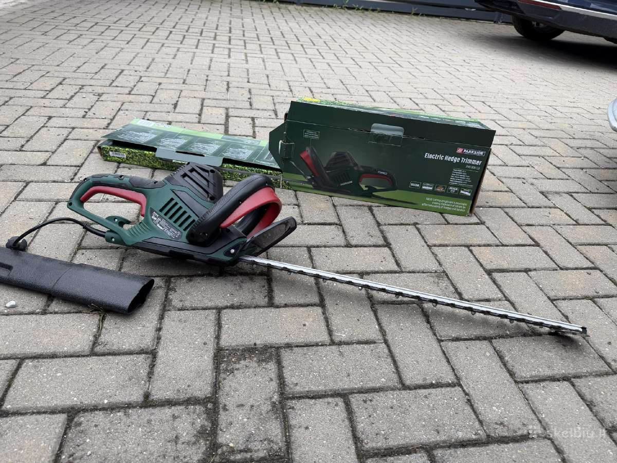 Parkside elektrinis trimeris krumams ir tujoms