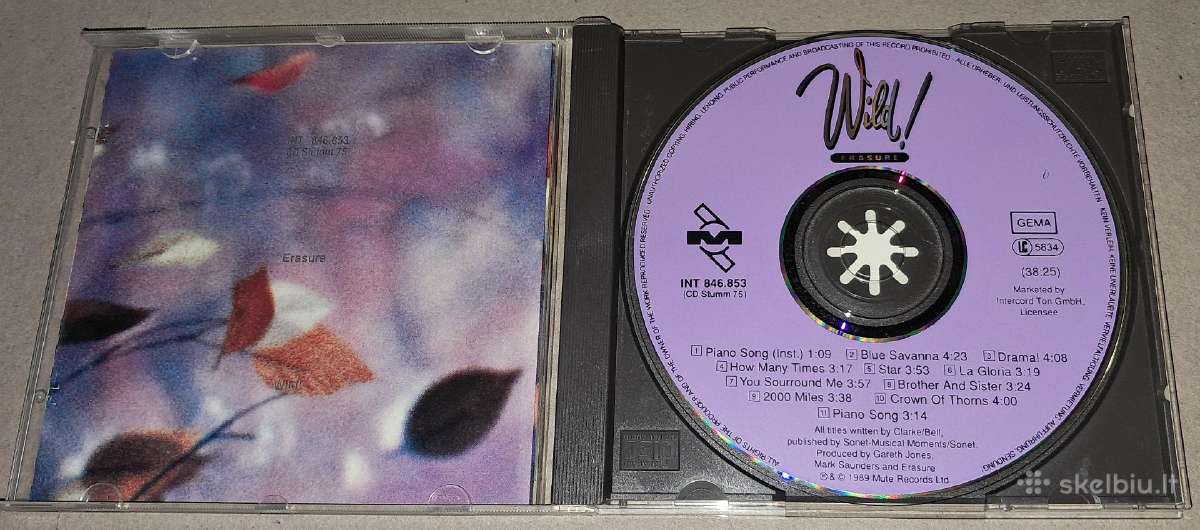Erasure – Wild! (Audio CD) - nuotraukos Nr. 3