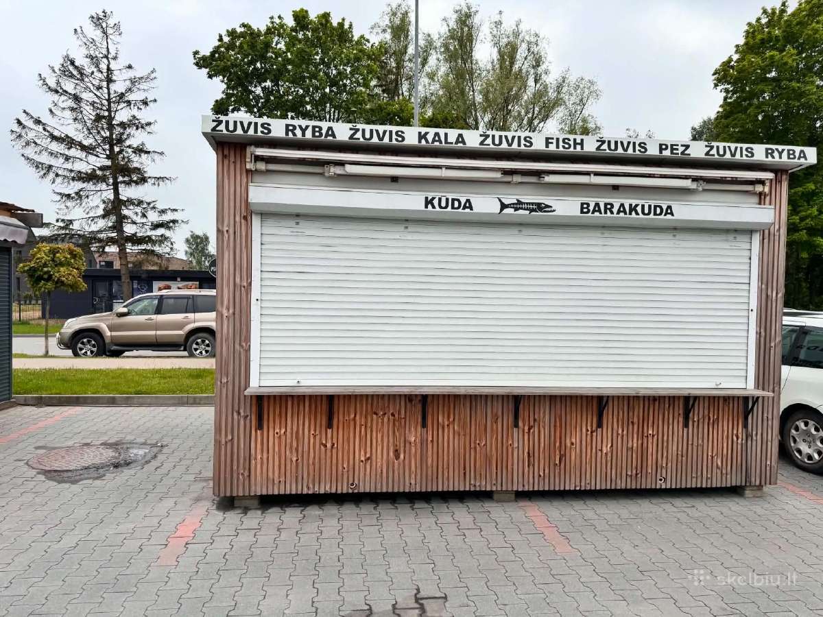 Prekybinis paviljonas su šaldymo įranga