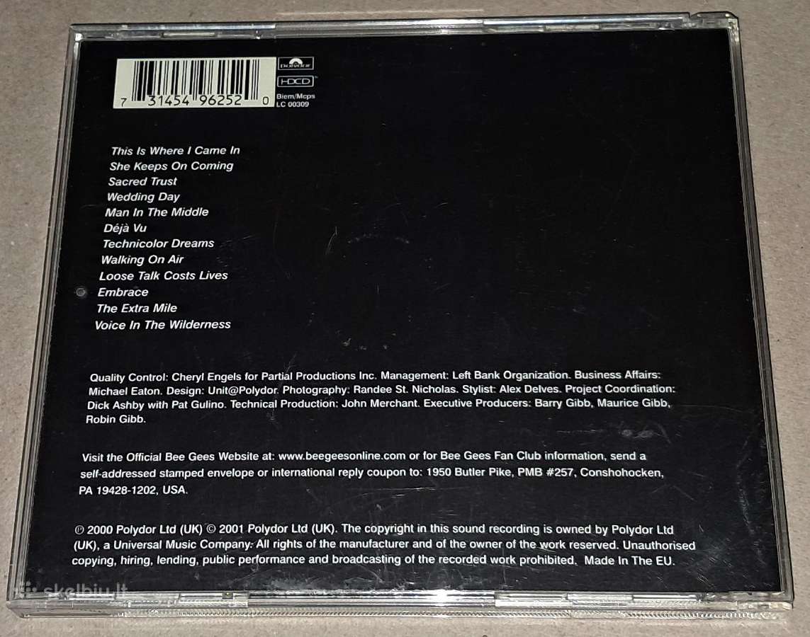 Bee Gees – This Is Where I Came In (Audio CD) - nuotraukos Nr. 2