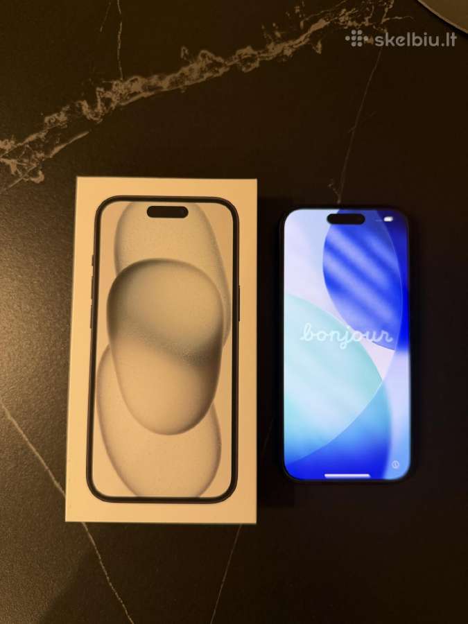 iPhone 15 128gb juodas