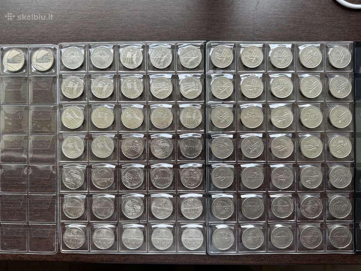Monetos 1,50 eur pusantrokai ir litai centai - nuotraukos Nr. 4
