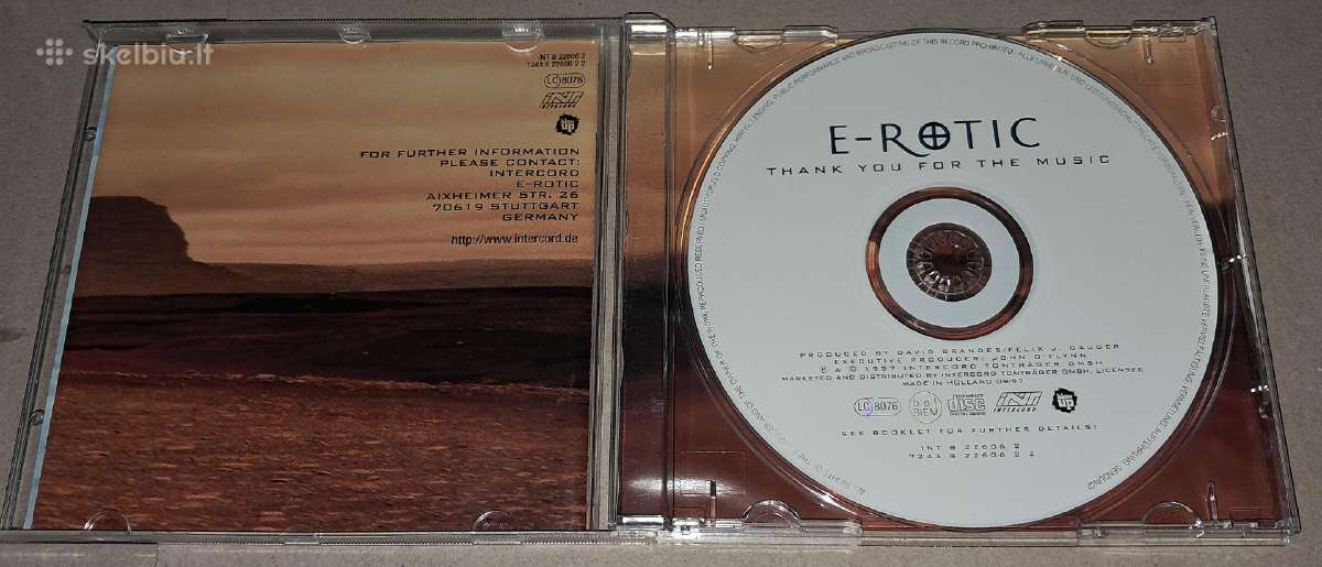 E-rotic – Thank You For The Music (Audio CD) - nuotraukos Nr. 3
