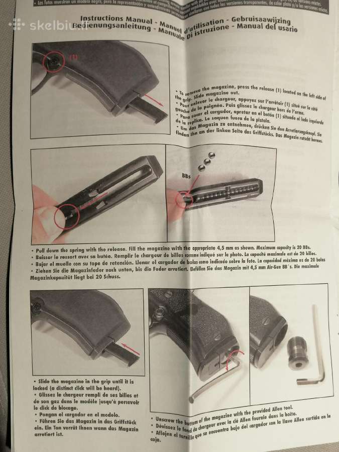 Swiss Arms Beretta M84 4.5mm - nuotraukos Nr. 4