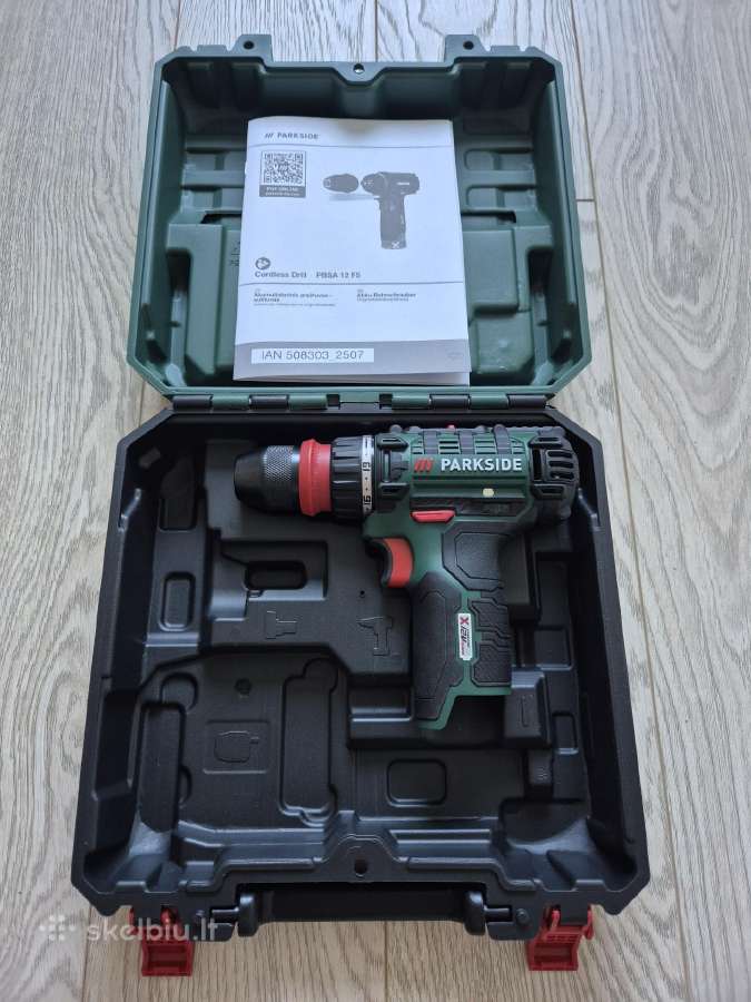 Suktuvas gręžtuvas Parkside Pbsa 12 F5