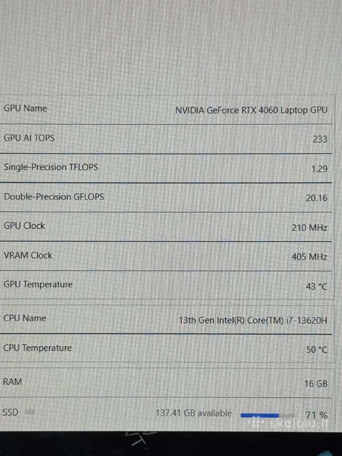 Msi Cyborg 15 A13v Rtx4060, i7-13620h, 144hz - nuotraukos Nr. 13