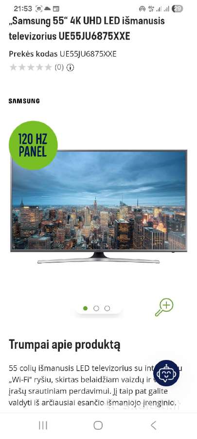 Samsung Ue55ju6875 Smart