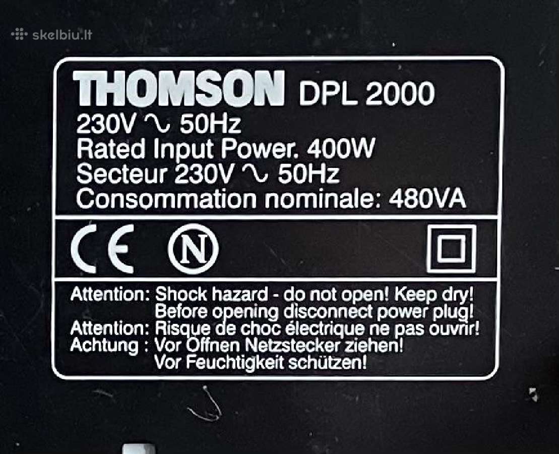 Thomson Dpl 2000 5.1 - nuotraukos Nr. 4