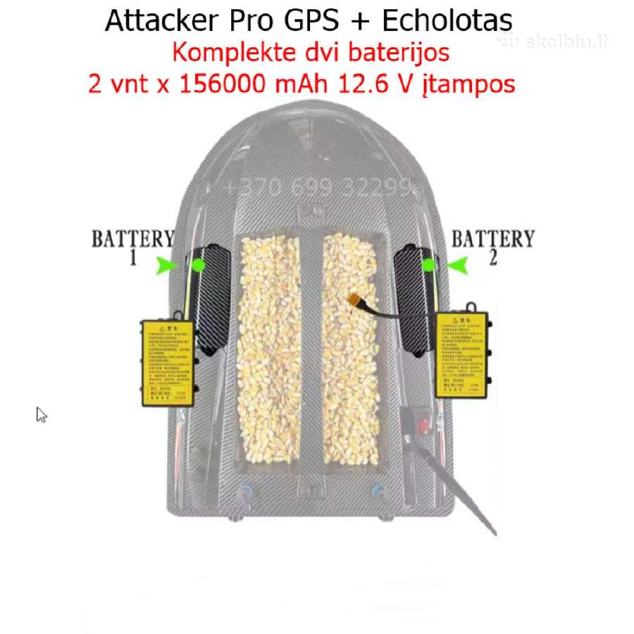 Attacker Pro 116 tšk GPS ir Echolotas 300 metrų - nuotraukos Nr. 8