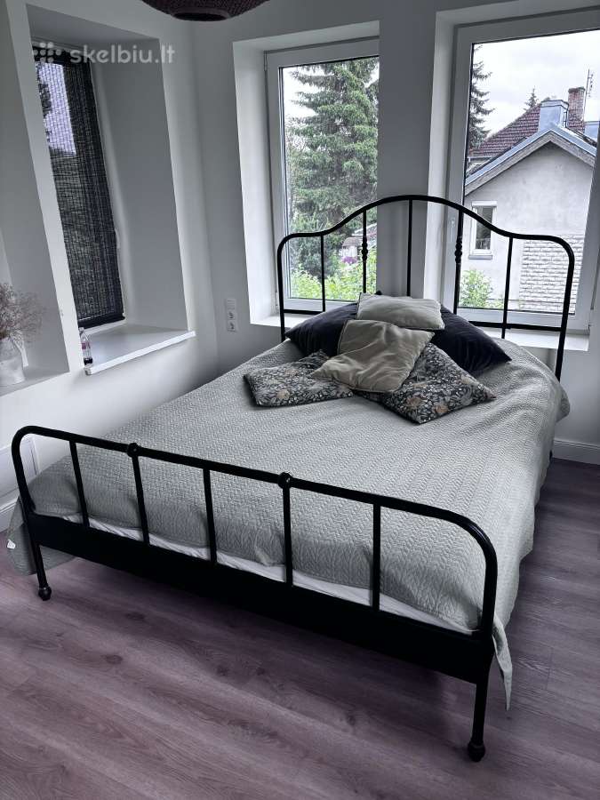 Lova su grotelemis Ikea Leirvik 200x160cm