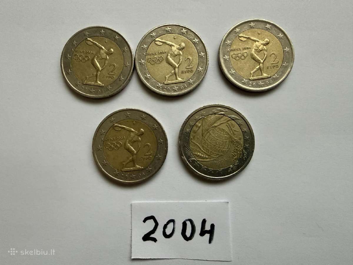 2 eurų monetos
