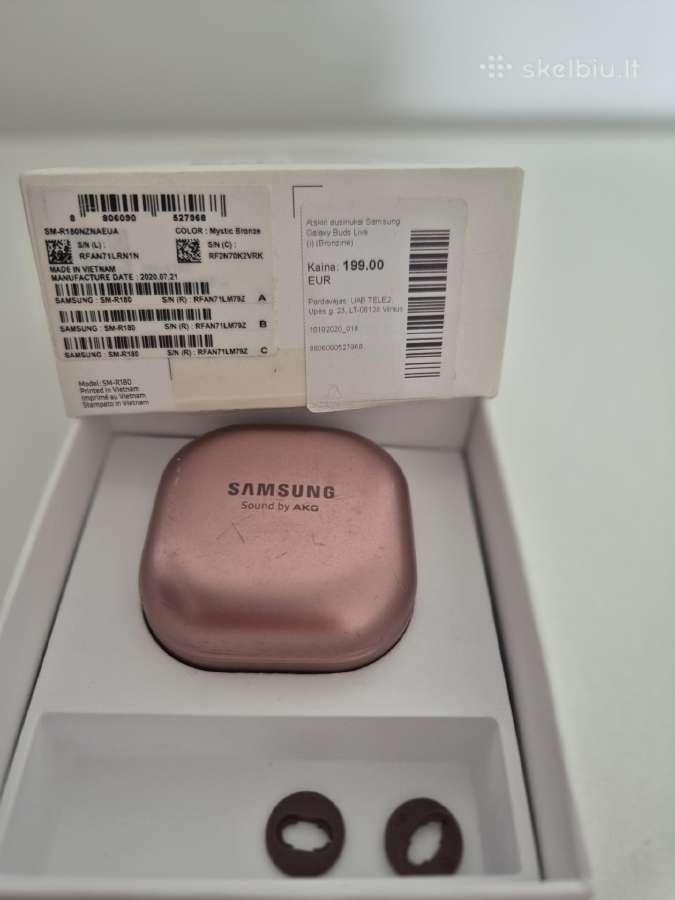 Samsung galaxy buds live ausines - nuotraukos Nr. 6