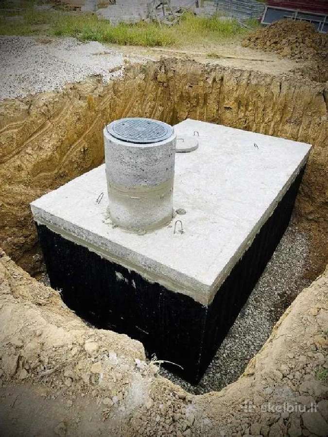 Betoniniai sodo rūsiai ir nuotekų rezervuarai