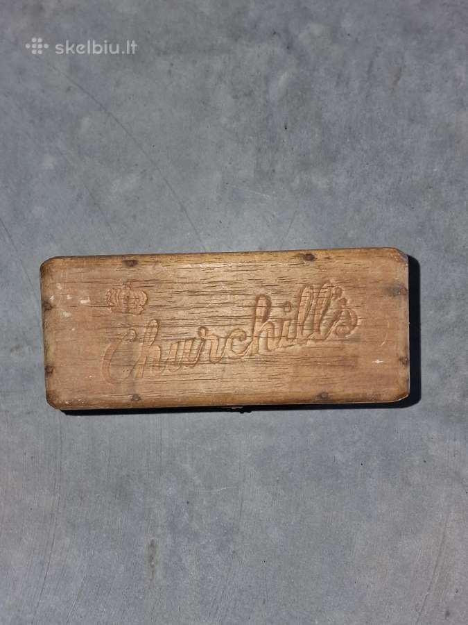 Originali „Churchill Specials“ cigarų dėžutė 1940m - nuotraukos Nr. 10