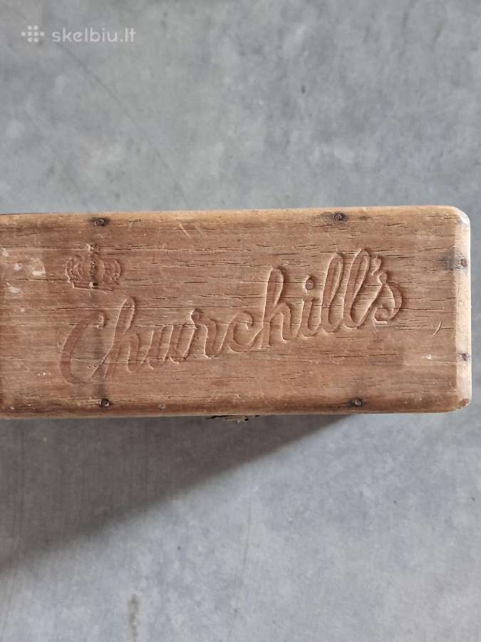 Originali „Churchill Specials“ cigarų dėžutė 1940m - nuotraukos Nr. 11