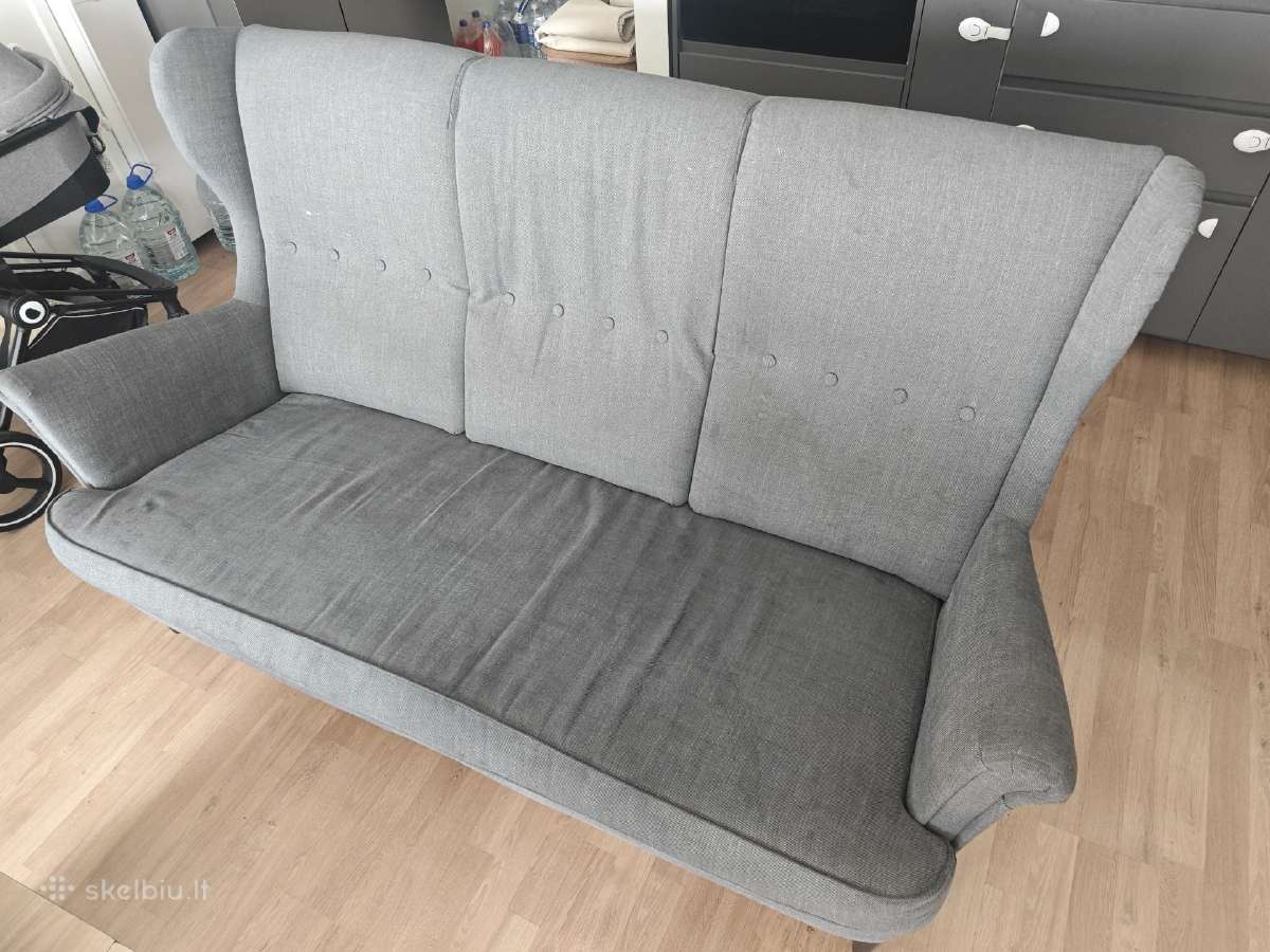 Naudota Ikea Strandmon sofa ir fotelis