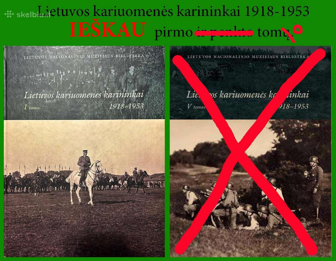Ieškau „Lietuvos kariuomenės karininkai 1918–1953“