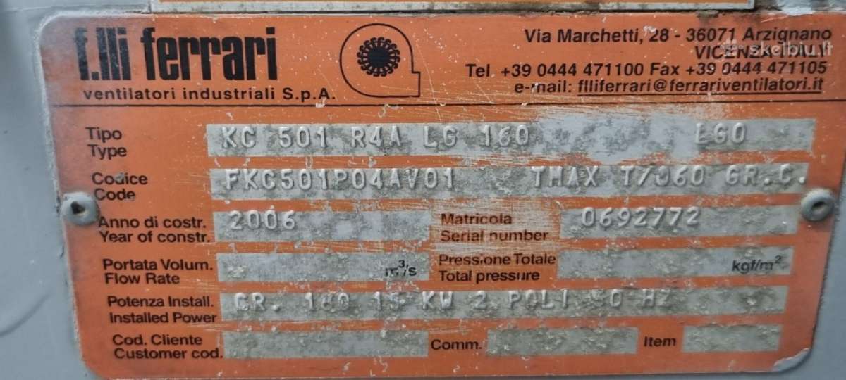 Pramoniniai ventiliatoriai - nuotraukos Nr. 5