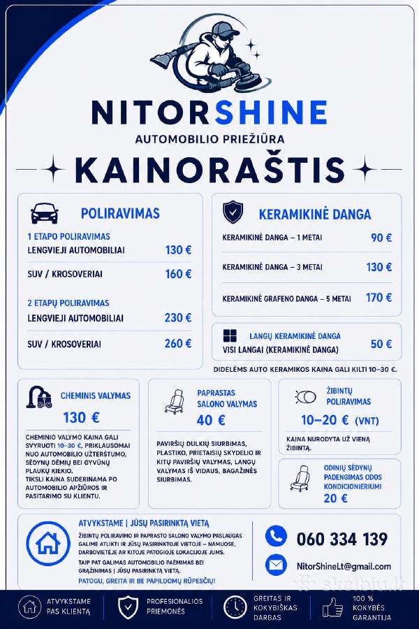 Nuolaidos Automobilio bei namų priežiūra. - nuotraukos Nr. 34