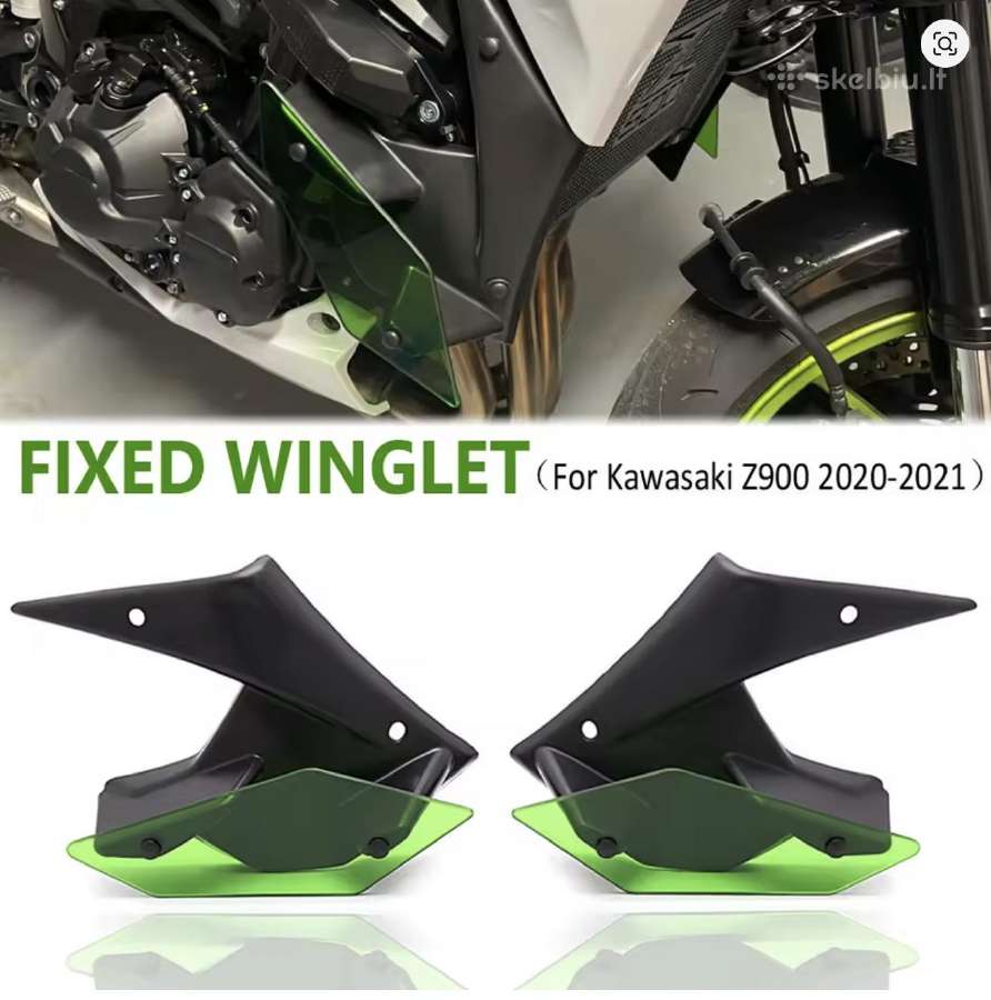 Kawasaki Z900 priekinis stiklas, sparnai,purvasaug