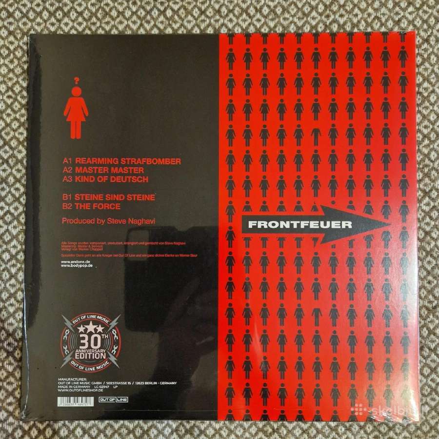 And One - Frontfeuer / Vinyl Lp on Red / Black Mar - nuotraukos Nr. 3