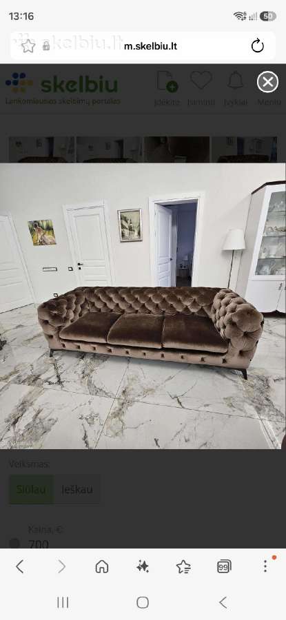 Parduodama sofa - nuotraukos Nr. 3