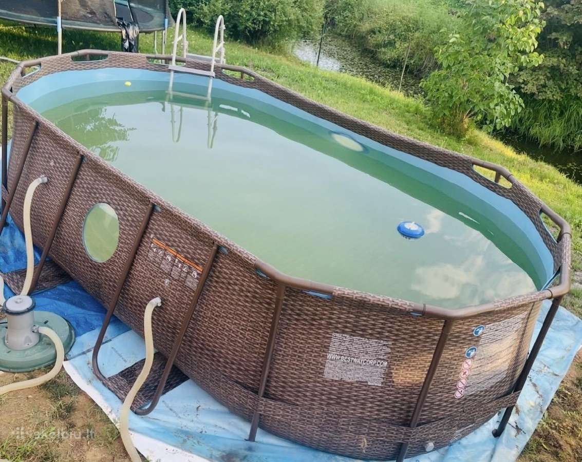 Bestway baseinas 4.27x2.5x1 m tik 1 sezoną naudota