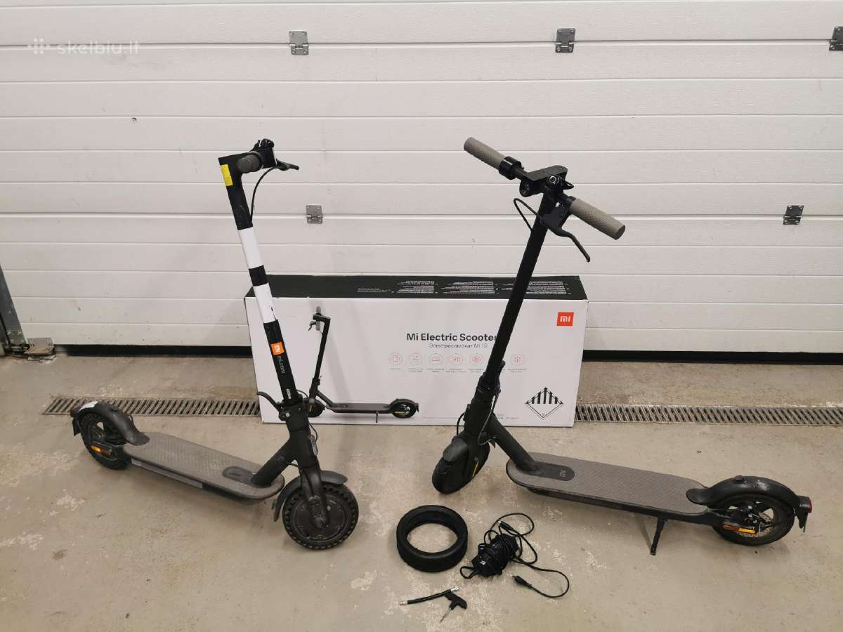 2 vnt paspirtukai Xiaomi Mi Electric Scooter 1s