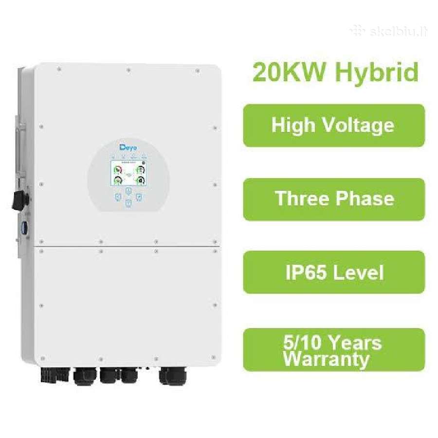 Deye 20 Kw + Baterija 74,5 Kwh