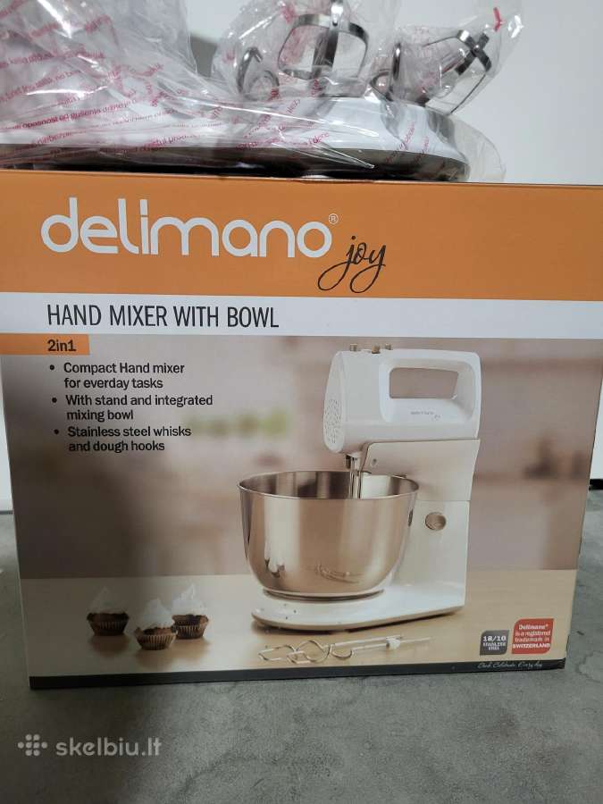 Delimano joy hand mixer with bowl
