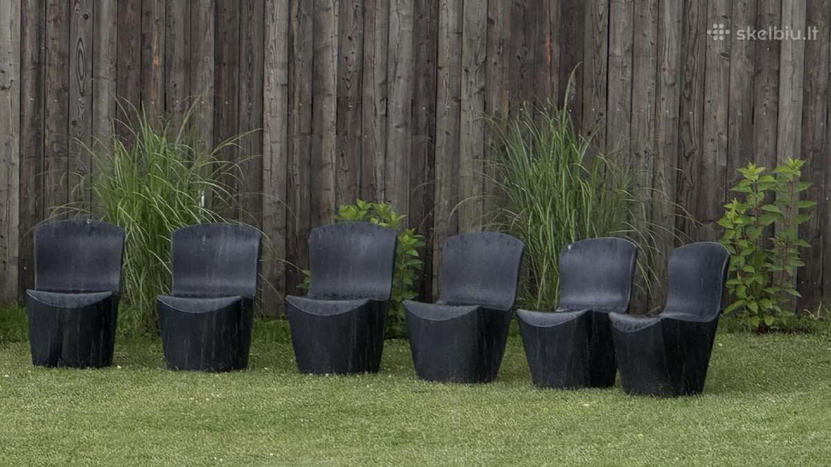 Išskirtinio dizaino lauko kėdės Slide