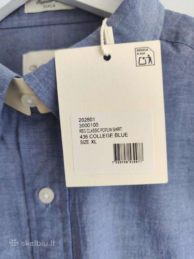 Gant Poplin Vyriški Marškiniai - nuotraukos Nr. 3