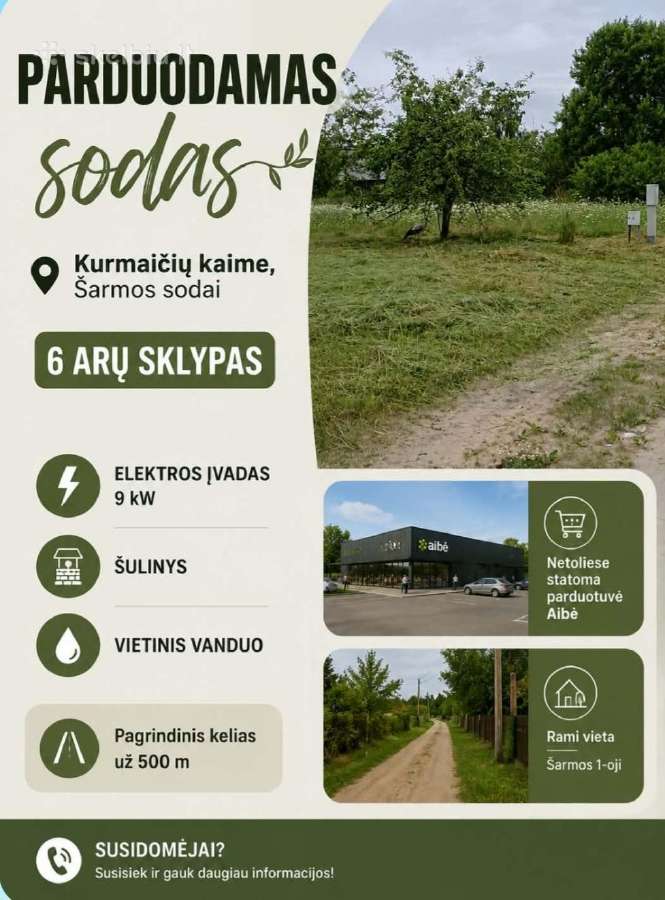 Mažeikiuose Kurmaičių Kaime,šarmos Sodas