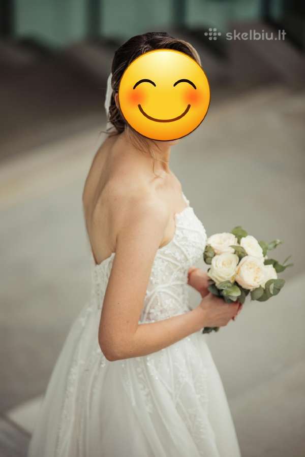 Anna Sposa vestuvinė suknelė + nuimamos rankovės - nuotraukos Nr. 3