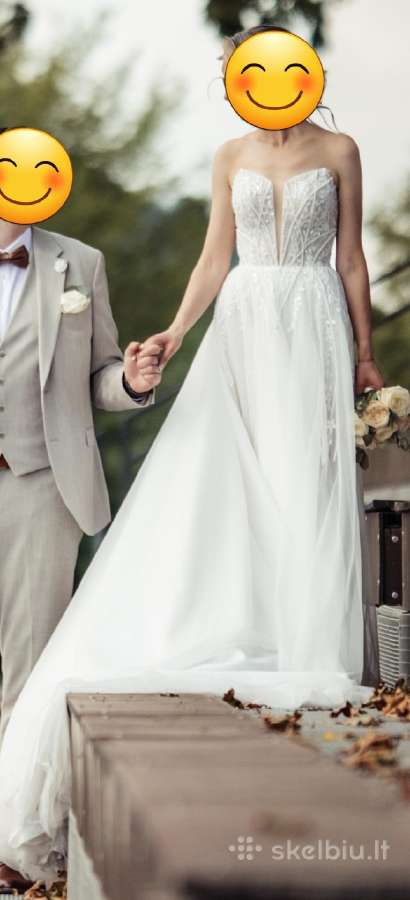 Anna Sposa vestuvinė suknelė + nuimamos rankovės - nuotraukos Nr. 2