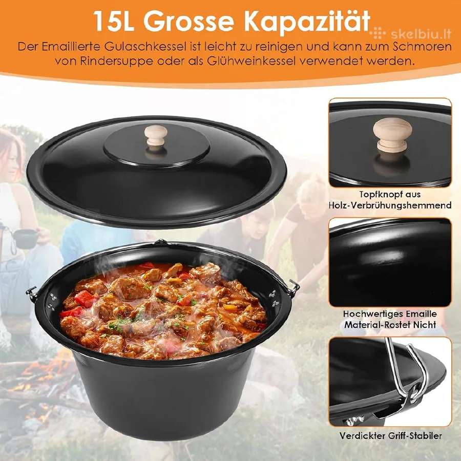 Lauko katilai su stovu - nuotraukos Nr. 7