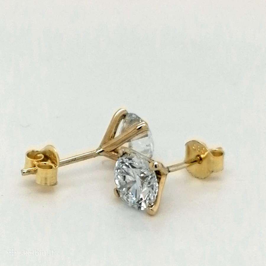 Aukso pusetai su LG briliantais (2.55ct) - nuotraukos Nr. 3