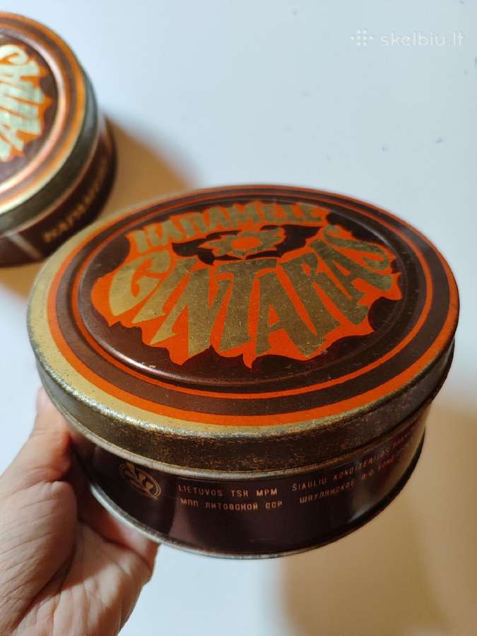Metalinės dėžutės 2 vnt. "Karamelė Gintaras" - nuotraukos Nr. 11