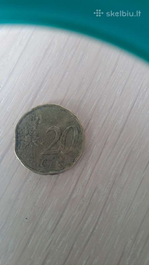 Moneta 20€ centu deformuota 2001m.