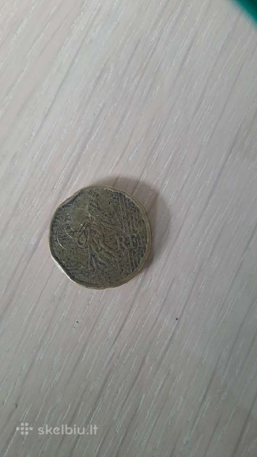 Moneta 20€ centu deformuota 2001m. - nuotraukos Nr. 5