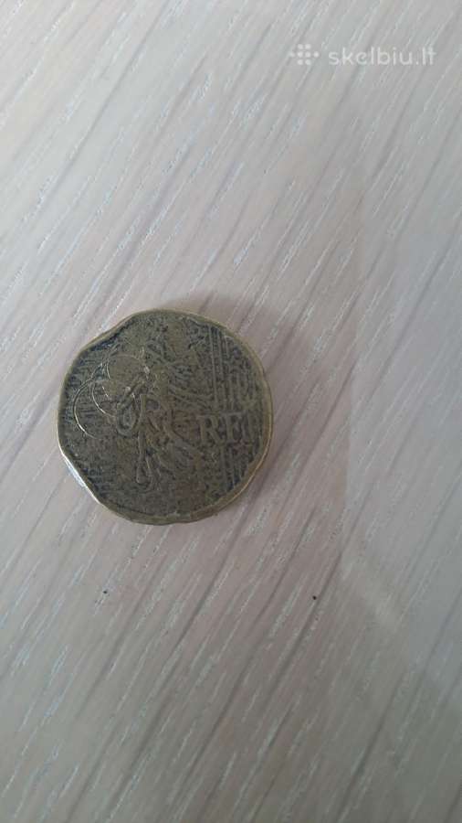 Moneta 20€ centu deformuota 2001m. - nuotraukos Nr. 6
