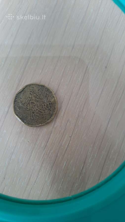 Moneta 20€ centu deformuota 2001m. - nuotraukos Nr. 7