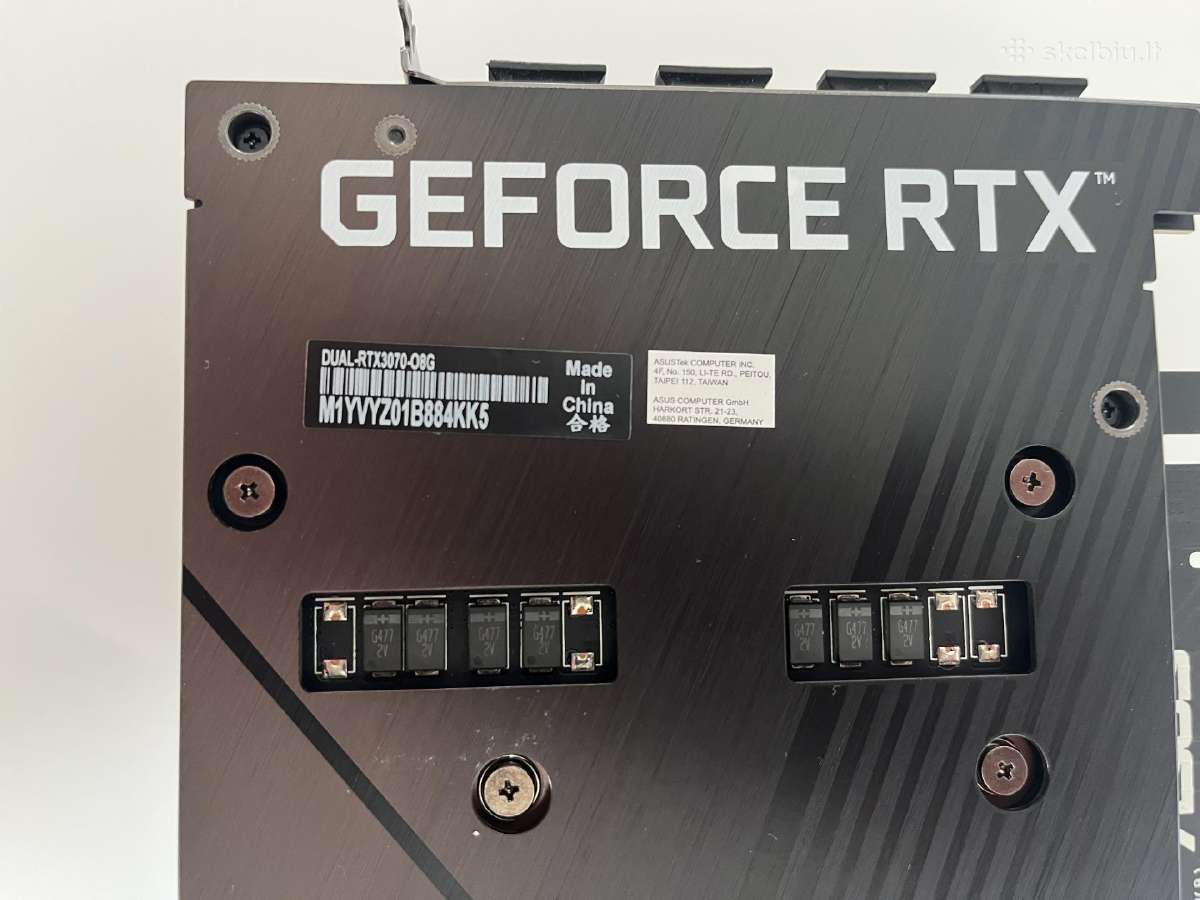 Asus Rtx 3070 Dual Oc vaizdo plokštė - nuotraukos Nr. 4