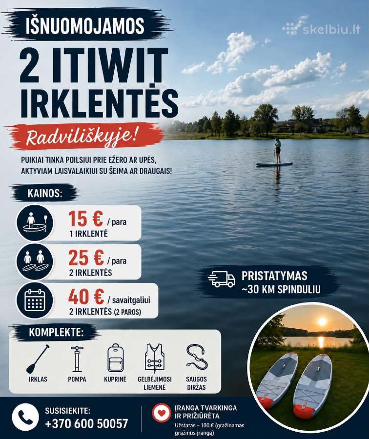 Irklenčių nuoma Radviliškis