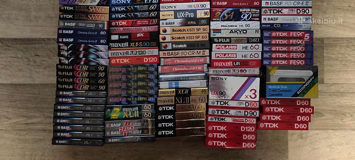 Didelis kiekis tik naujos Audio kasetės - nuotraukos Nr. 2