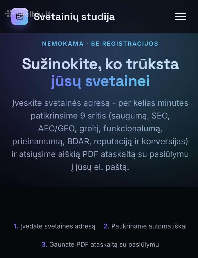 Kuriu svetaines, kurias randa Google ir Ai, +Geo - nuotraukos Nr. 2